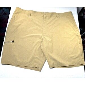 Ocean + Coast Stretch Chino Shorts Beige Men’s Flat Front Solid Pockets size 50